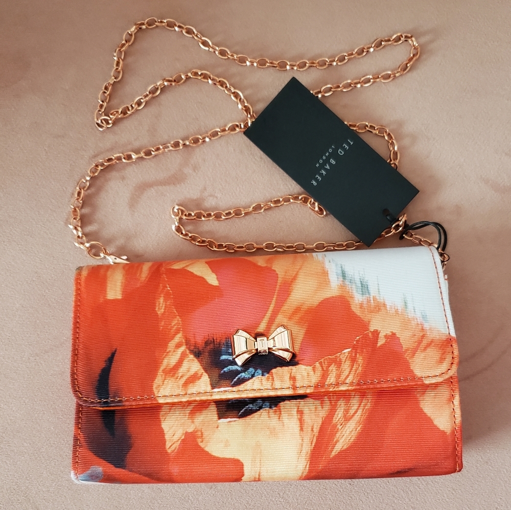 Ted Baker Poma Playful Poppy Bow Clutch Bag